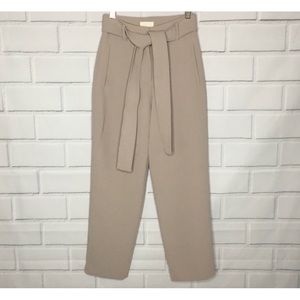 WILFRED Aritzia Jallade Crepe Tie Front Pants